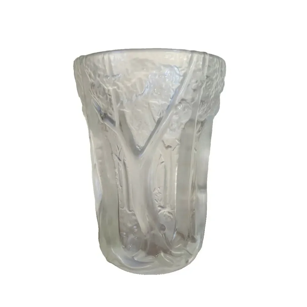 Antique Art Deco Josef Inwald Barolac Czech Frosted Glass